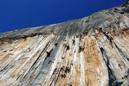 Ghost Kitchen, Kalymnos - Yves Remy climbing Axium 7a+ at Ghost Kitchen, Kalymnos
