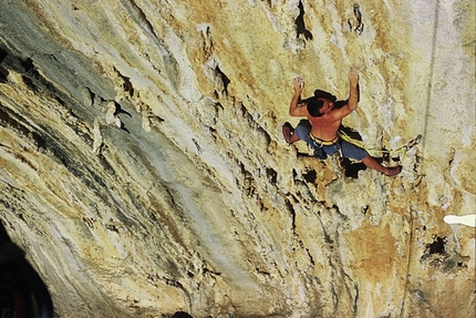 Ghost Kitchen, Kalymnos - Marc Berthoud climbing Dafni 6c+ at Ghost Kitchen, Kalymnos
