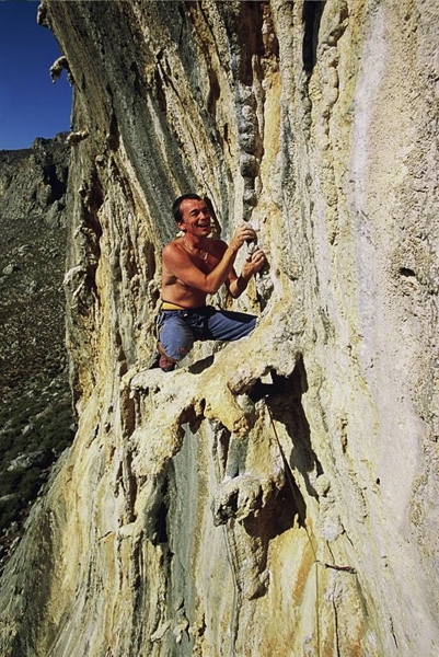 Ghost Kitchen, Kalymnos - Marc Berthoud climbing Dafni 6c+ at Ghost Kitchen, Kalymnos
