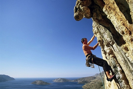 Ghost Kitchen, Kalymnos - Marc Berthoud climbing Totenhansel 6c at Ghost Kitchen, Kalymnos
