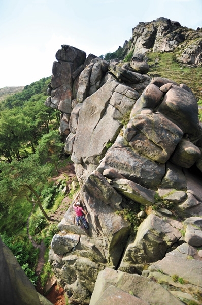 The Roaches, Inghilterra - Fledgling's Climb, S 4a, The Roaches, Peak District, Inghilterra