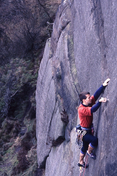 The Roaches, Inghilterra - Acid Drop, E4 5c, The Roaches, Peak District, Inghilterra