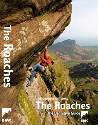 The Roaches, England - Guy Maddox testing his Wings of Unreason E4 6a, The Roaches, Peak District, UK.