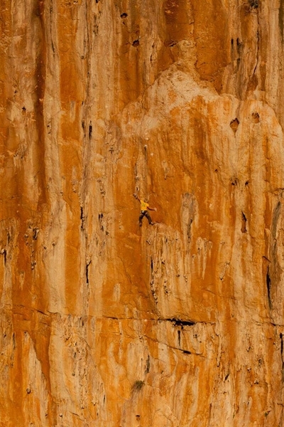Never Sleeping Wall, Sicily - Albert Leichtfried climbing Il patrone nero 8a/a+, Never Sleeping Wall, Sicily
