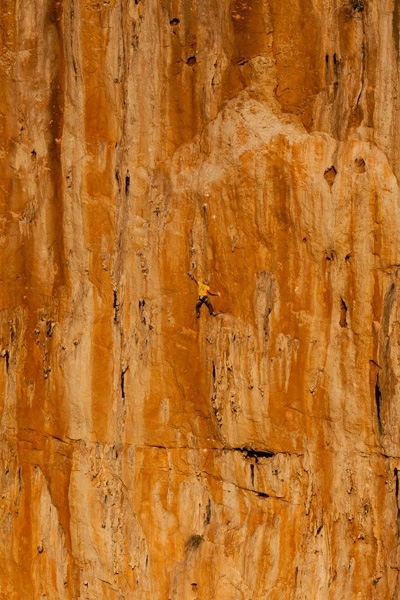 Never Sleeping Wall, Sicilia - Albert Leichtfried su Il patrone nero 8a/a+, Never Sleeping Wall, Sicilia