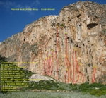 Never Sleeping Wall, Sicily - Vroni Leichtfried climbing Tears of Freedom 7a+, Never Sleeping Wall, Sicily