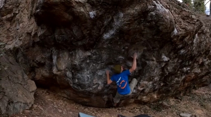 Stefano Ghisolfi e i boulder Icaro e Scheletri nell'Armadio