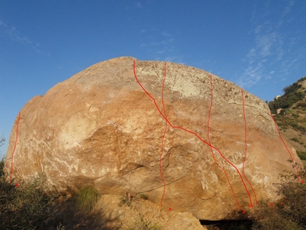 Pollina Block, Sicilia - Pollina Block: Masso di Falcor