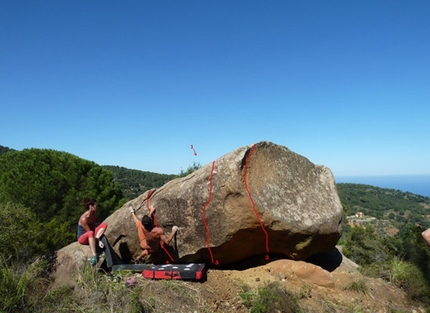 Pollina Block, Sicilia - Pollina Block: Masso di Falcor