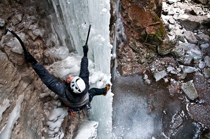 Forra del Vinadia, cascate di ghiaccio nel Friuli