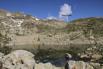Lago Sant Anna, Piedmont - Lago Sant Anna: Giuseppe De Franco at Settore Bimbo climbing