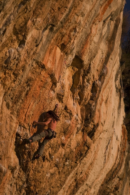 Gabriele Gorobey - Gabriele Gorobey sending Histerija 8c+ at Misja Pec, Slovenia