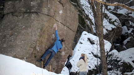 The essence of bouldering at Utby in Sweden
