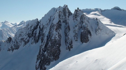 Tris Rotondo - Cassina Baggio with the Fiamma couloir