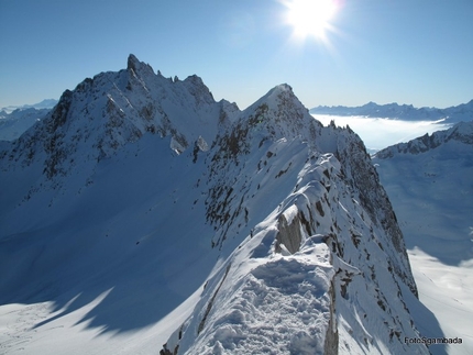 Tris Rotondo - Vista sul Pizzo Rotondo dal Passo di Pesciora