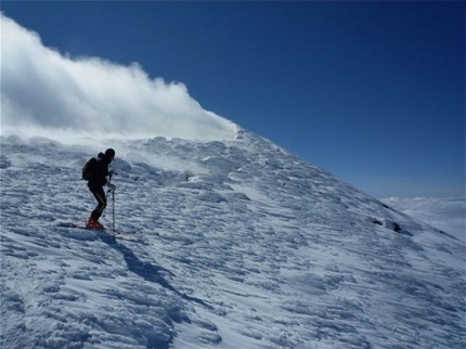 Scialpinismo sull'Etna in Sicilia