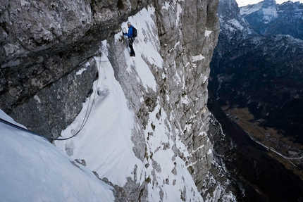 Loska Stena, new route by David Lama and Peter Ortner in Slovenia