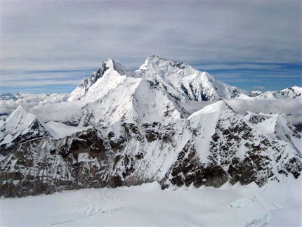 Makalu 2007 - panorama verso il Lhotse e l'Everest