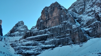 Via Cembridge, Cima Margherita - Cima Margherita in her winter coat, Brenta Dolomites.