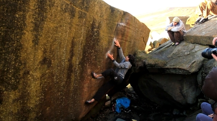 Paul Robinson su Brad Pitt a Stanage