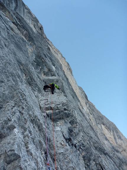 Presolana - On 16/03/2012 Daniele Natali and Tito Arosio carried out the first winter ascent of Via Paco.