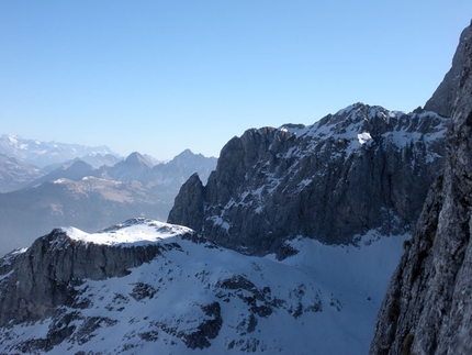 Presolana - On 16/03/2012 Daniele Natali and Tito Arosio carried out the first winter ascent of Via Paco.