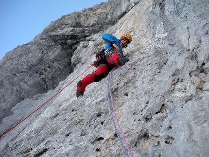 Presolana - On 16/03/2012 Daniele Natali and Tito Arosio carried out the first winter ascent of Via Paco.