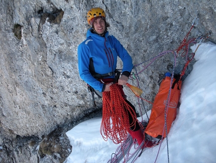 Presolana - On 16/03/2012 Daniele Natali and Tito Arosio carried out the first winter ascent of Via Paco.