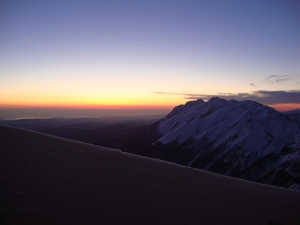 Gran Sasso - From 14 - 16/03/2012 Andrea Di Donato and Bertrand Lamaire carried out a winter ascent of Il nagual e la farfalla on the Gran Sasso.