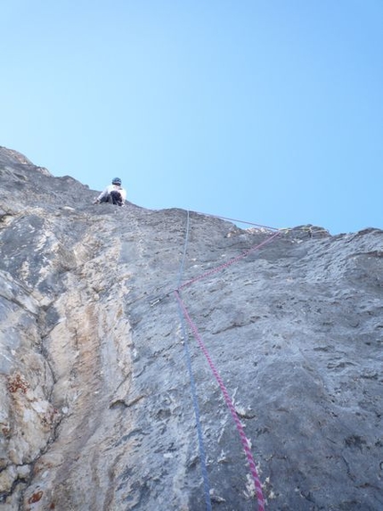 Gran Sasso - From 14 - 16/03/2012 Andrea Di Donato and Bertrand Lamaire carried out a winter ascent of Il nagual e la farfalla on the Gran Sasso.