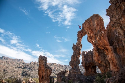 Rocklands arrampicata trad - con Caroline Ciavaldini e James Pearson