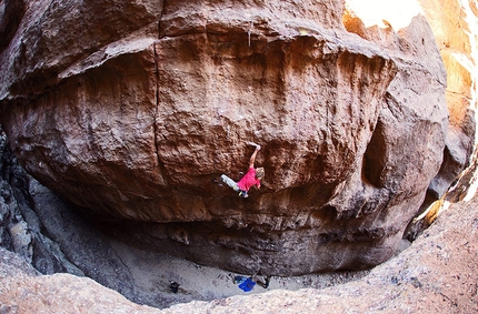 Pirmin Bertle sale a Piedra Parada in Patagonia il primo 9a della Sud America