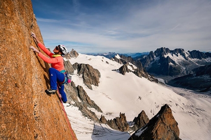 Caroline Ciavaldini sale la Voie Petit, Grand Capucin