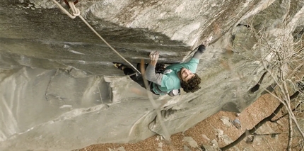 Jacopo Larcher trad climbing project at Cadarese, Italy