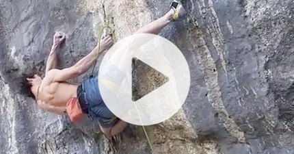 Adam Ondra frees Ci Sta 9a at Arco