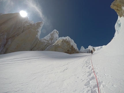 Cerro Torre Ragni route climbed by Edoardo Saccaro, Pietro Picco