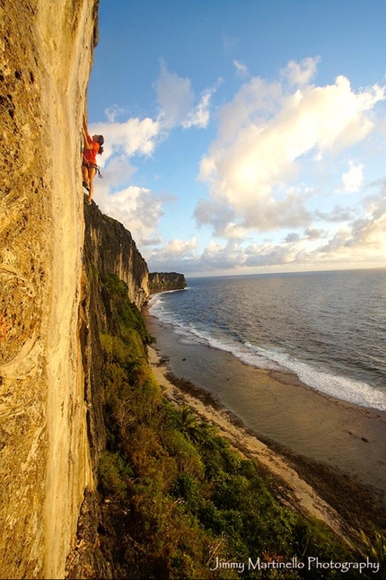 Makatea: rock climbing on French Polynesia's paradisiacal island