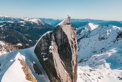 Aurai, Peter Moser in inverno sulla catena del Lagorai - Cima d’Asta