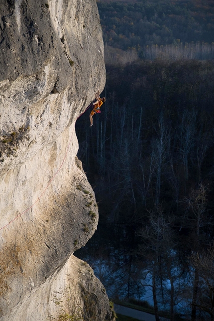 Seb Bouin a Saussois, culla dell’arrampicata sportiva francese