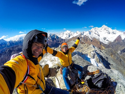 Nevado Huamashraju Este in Perù e la via dei fratelli Pou