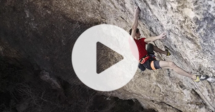 Adam Ondra a-vista sull'8c+ Solitary Souls ad Arco