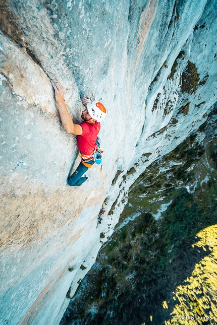 Cédric Lachat climbing Yeah Man at Gastlosen and Zahir on Wendenstöcke