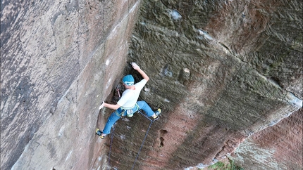 Rob Matheson climbs E7 aged 72, Tombola at Nesscliffe in England