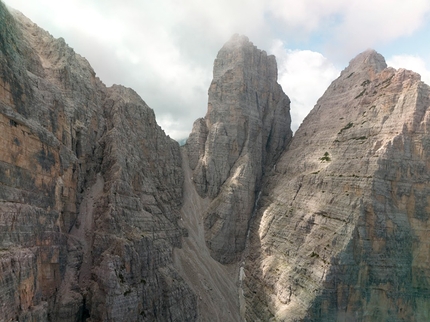 Renato Panciera & Libidine Grigia on Sasso di Toanella, Dolomites