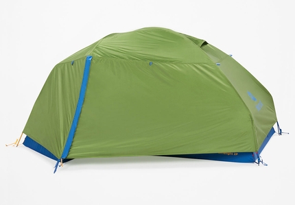Light 2-Person tent Marmot Limelight 2P - A roomy tent made by pre-bent poles that add space.