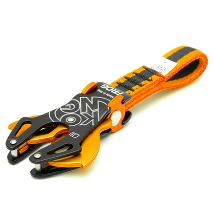 KONG Frog carabiner connector - A revolutionary directional carabiner connector with automatic clamping action