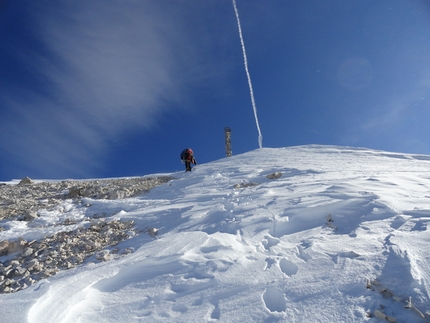 Ey de Net, Tofana di Rozes - Giorgio Travaglia ormai in cima.