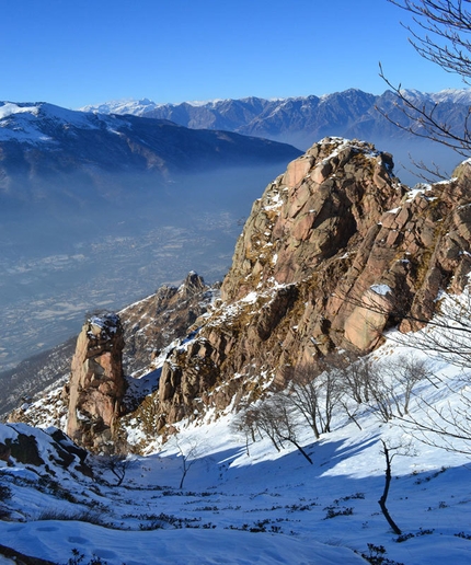 Arrampicare, camminare, conoscere il Mottarone - Monolito e Regolare (Mottarone)