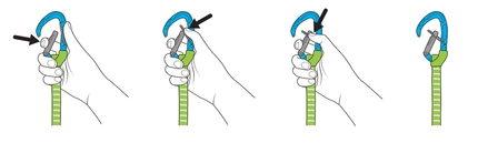 Aid climbing semi-rigid sling Tricky - Sistema con fettuccia semirigida per arrampicata artificiale