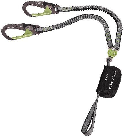 Via Ferrata Lanyard Kinetic Gyro Rewind Pro - Via Ferrata Lanyard with shock absorber, super-safe carabiners and Gyro system designed to eliminate twisting and tangling.